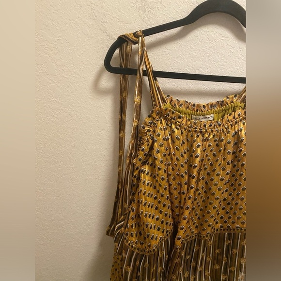 Ulla Johnson Gold Clement Silk Blouse Size 4 - Picture 10 of 12